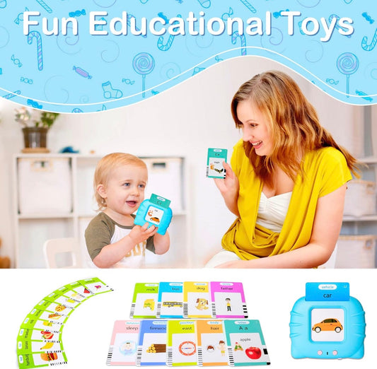 Screen-Free Talking Flash Cards - Boost Vocabulary & Pronunciation