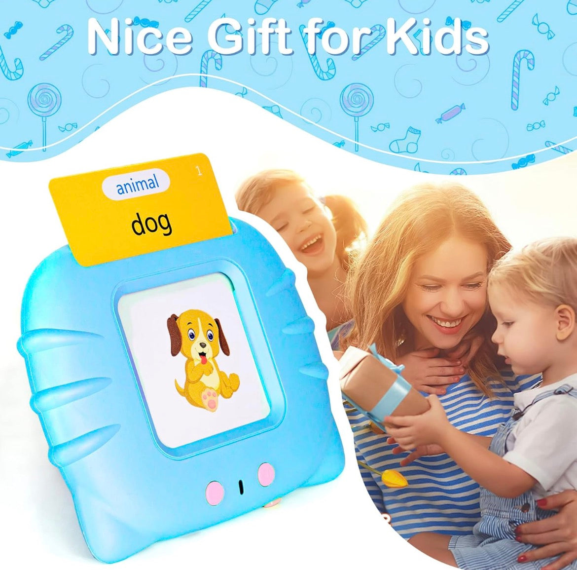 Screen-Free Talking Flash Cards - Boost Vocabulary & Pronunciation